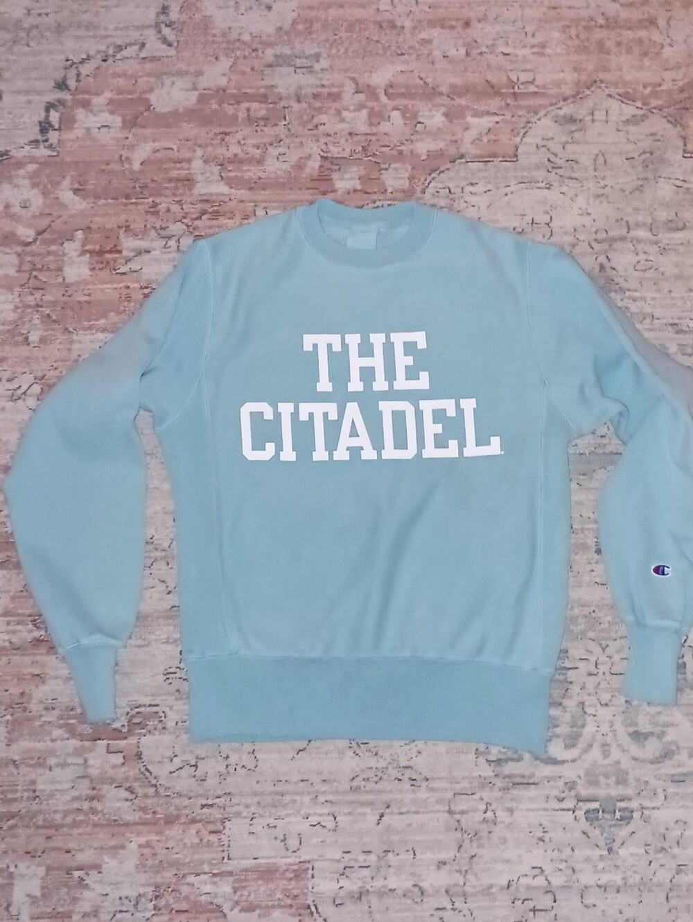 Champion Light Blue "The Citadel" Crewneck Sweatshirt Women's Small